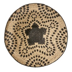 SEAGRASS TRAY NATURAL BLACK 